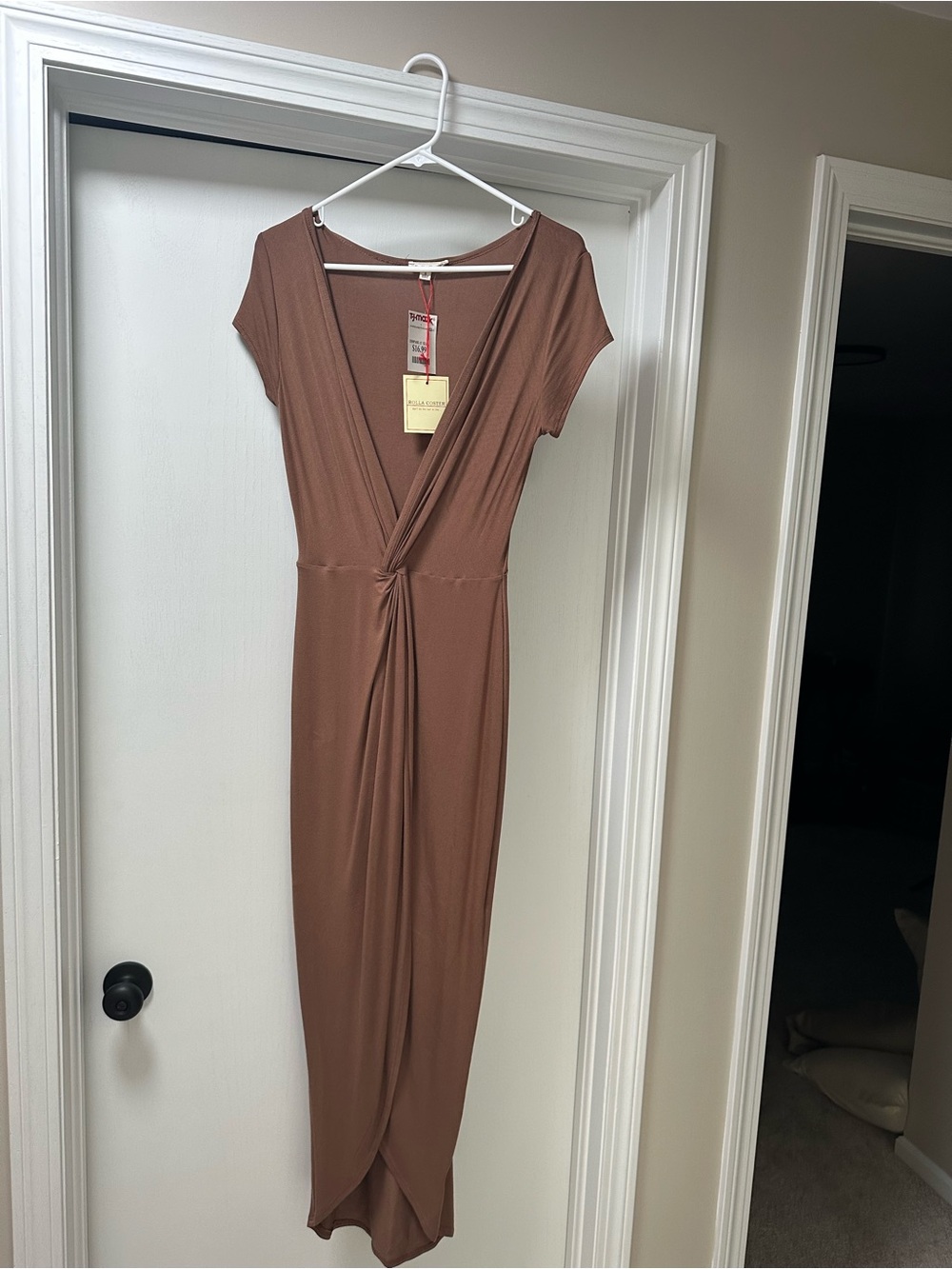 Rolla Coster Cocoa Brown Wrap Maxi Dress